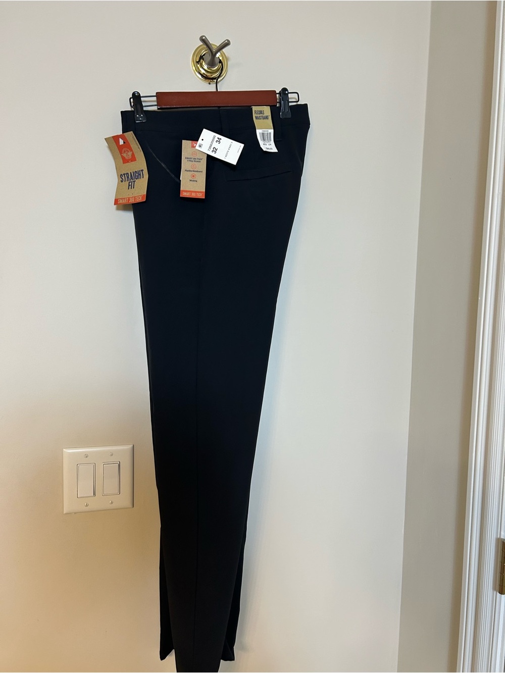 Dockers Black Straight-Fit Pants